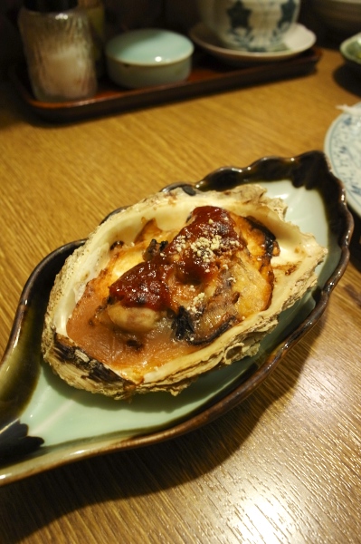 入ます亭の牡蠣の味噌ダレ