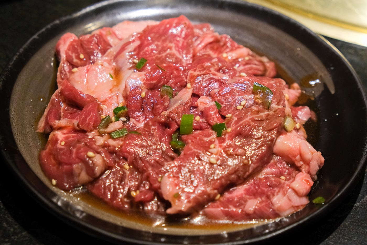 炭やの冷麺セットのサガリ肉