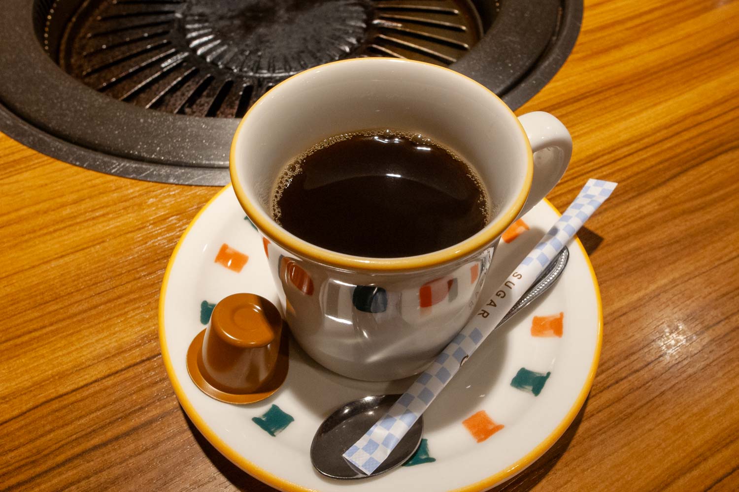 焼肉南大門のランチタイムのコーヒー